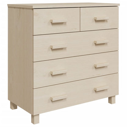 Sideboard HAMAR Honey Brown 31.1"x15.7"x31.5" Solid Wood Pine