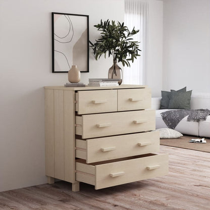 Sideboard HAMAR Honey Brown 31.1"x15.7"x31.5" Solid Wood Pine