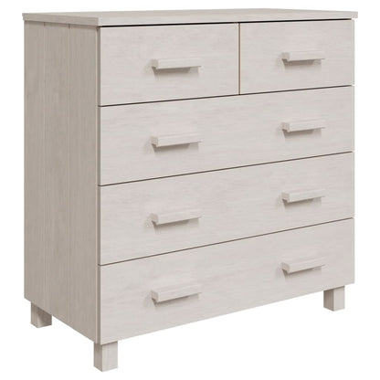 Sideboard HAMAR White 31.1"x15.7"x31.5" Solid Wood Pine