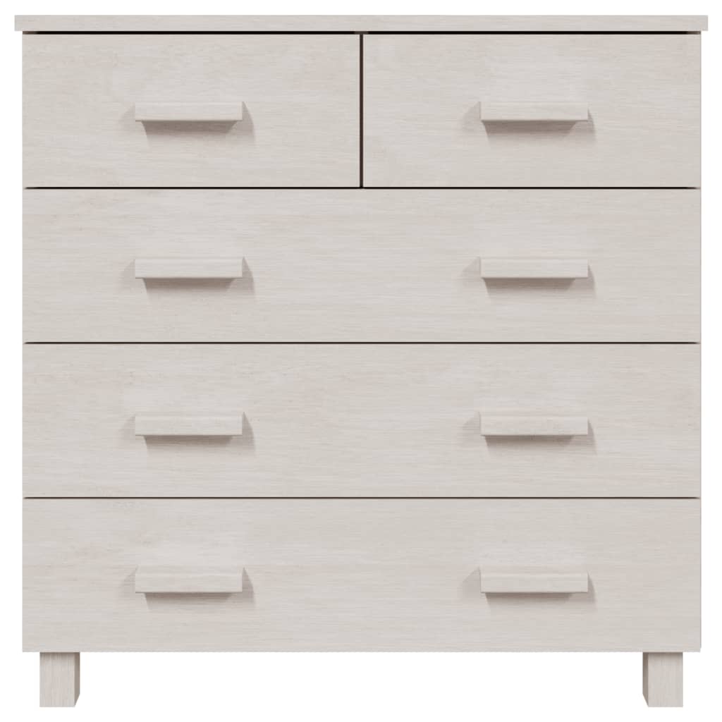 Sideboard HAMAR White 31.1"x15.7"x31.5" Solid Wood Pine