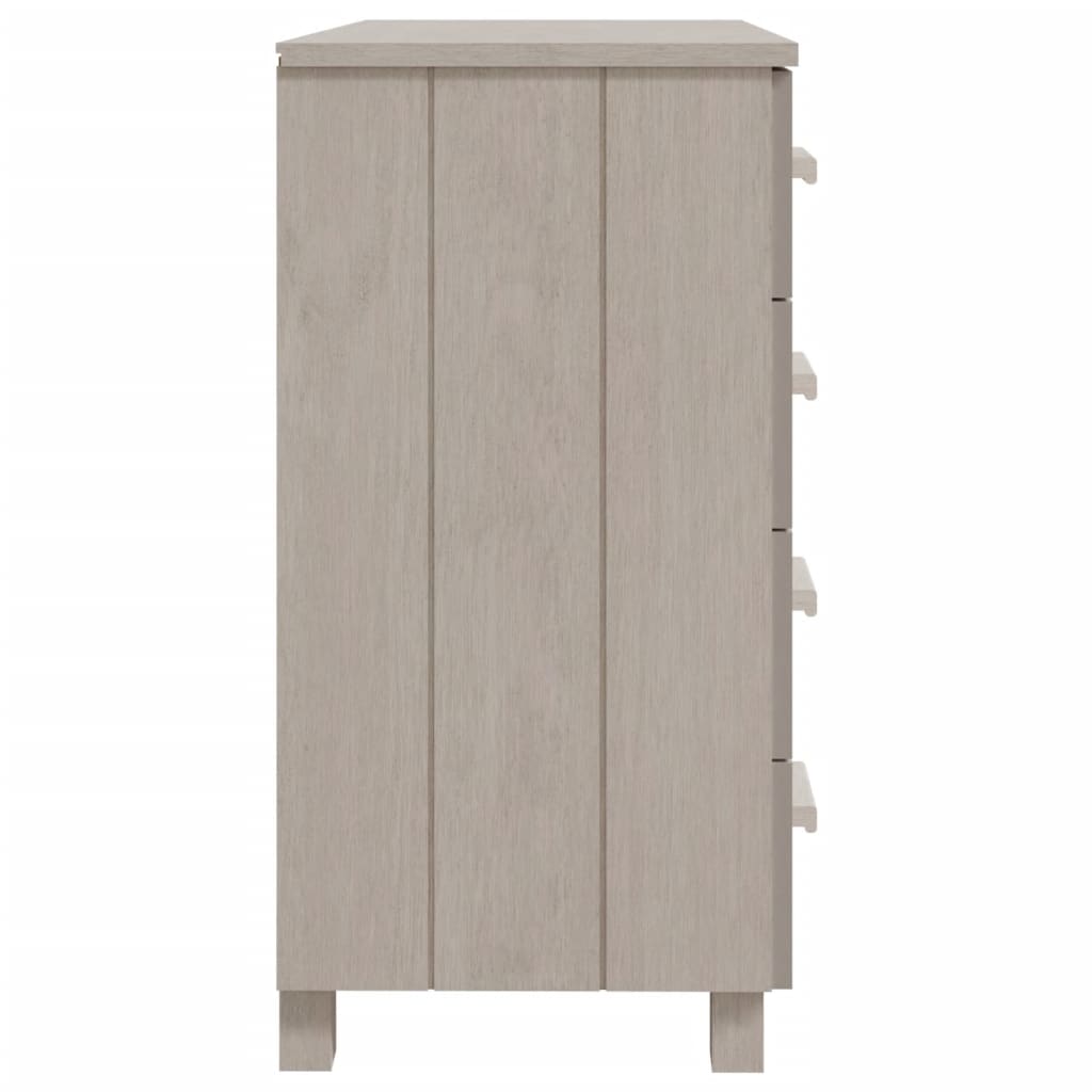 Sideboard HAMAR White 31.1"x15.7"x31.5" Solid Wood Pine