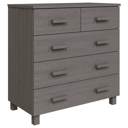 Sideboard HAMAR Light Gray 31.1"x15.7"x31.5" Solid Wood Pine