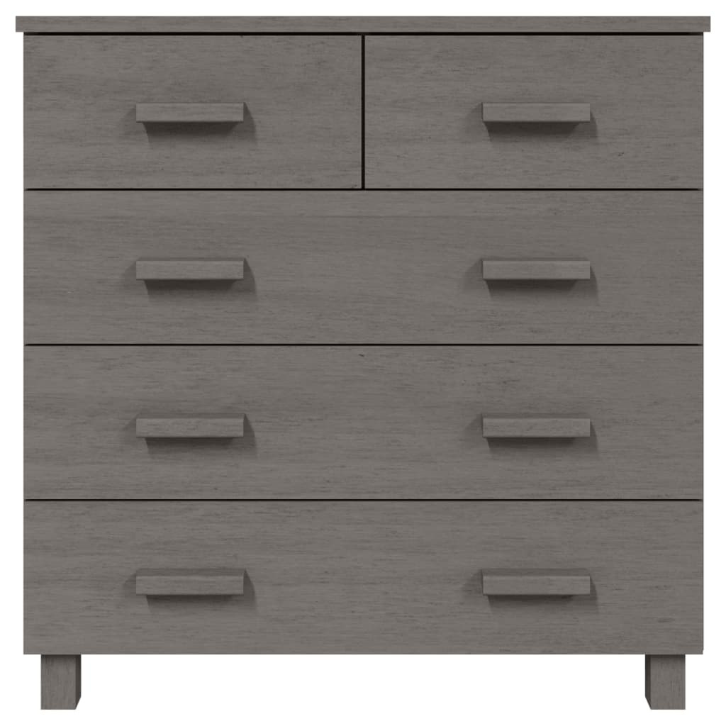 Sideboard HAMAR Light Gray 31.1"x15.7"x31.5" Solid Wood Pine