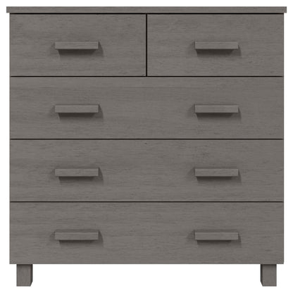 Sideboard HAMAR Light Gray 31.1"x15.7"x31.5" Solid Wood Pine