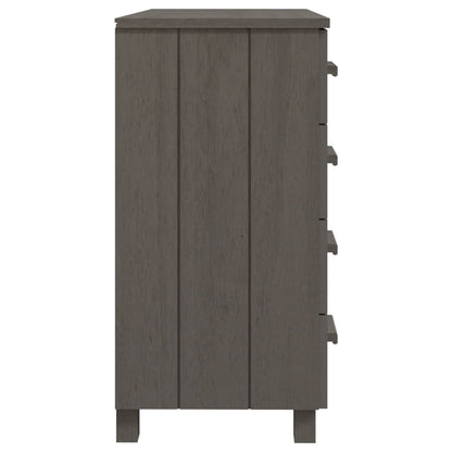 Sideboard HAMAR Light Gray 31.1"x15.7"x31.5" Solid Wood Pine