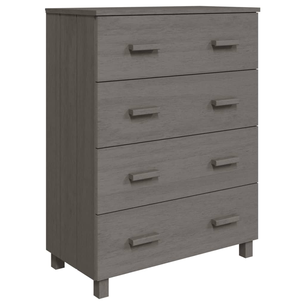Sideboard HAMAR Light Gray 31.1"x15.7"x40.7" Solid Wood Pine