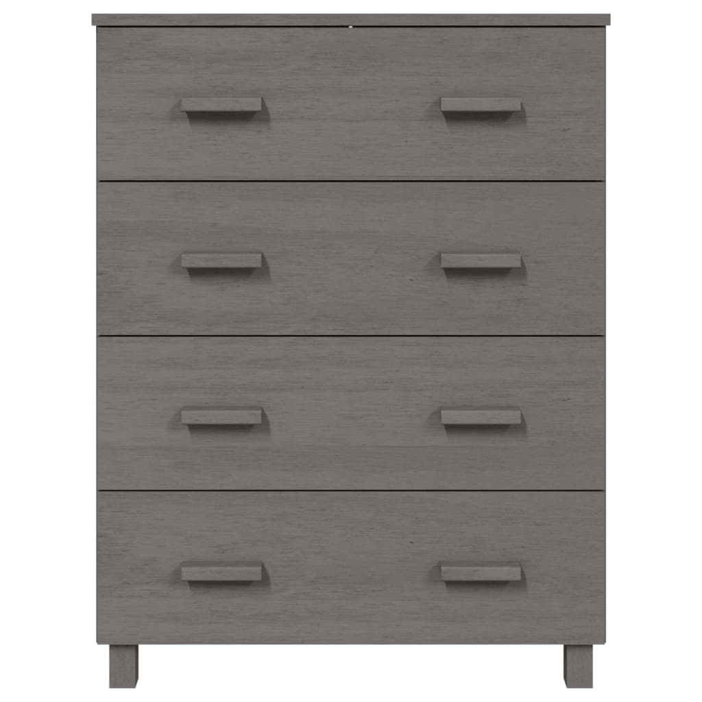 Sideboard HAMAR Light Gray 31.1"x15.7"x40.7" Solid Wood Pine