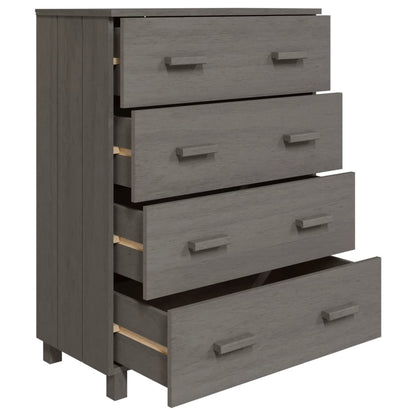 Sideboard HAMAR Light Gray 31.1"x15.7"x40.7" Solid Wood Pine