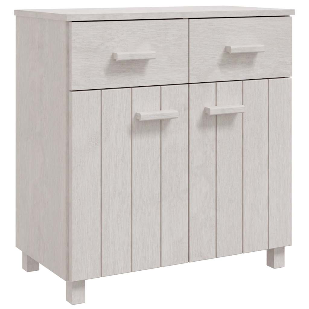 Sideboard HAMAR White 31.1"x15.7"x31.5" Solid Wood Pine