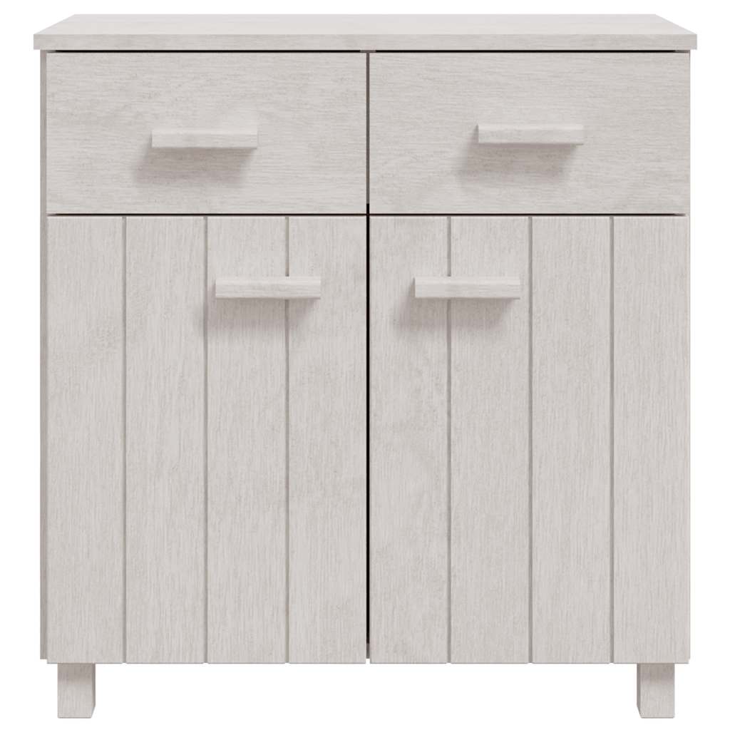 Sideboard HAMAR White 31.1"x15.7"x31.5" Solid Wood Pine