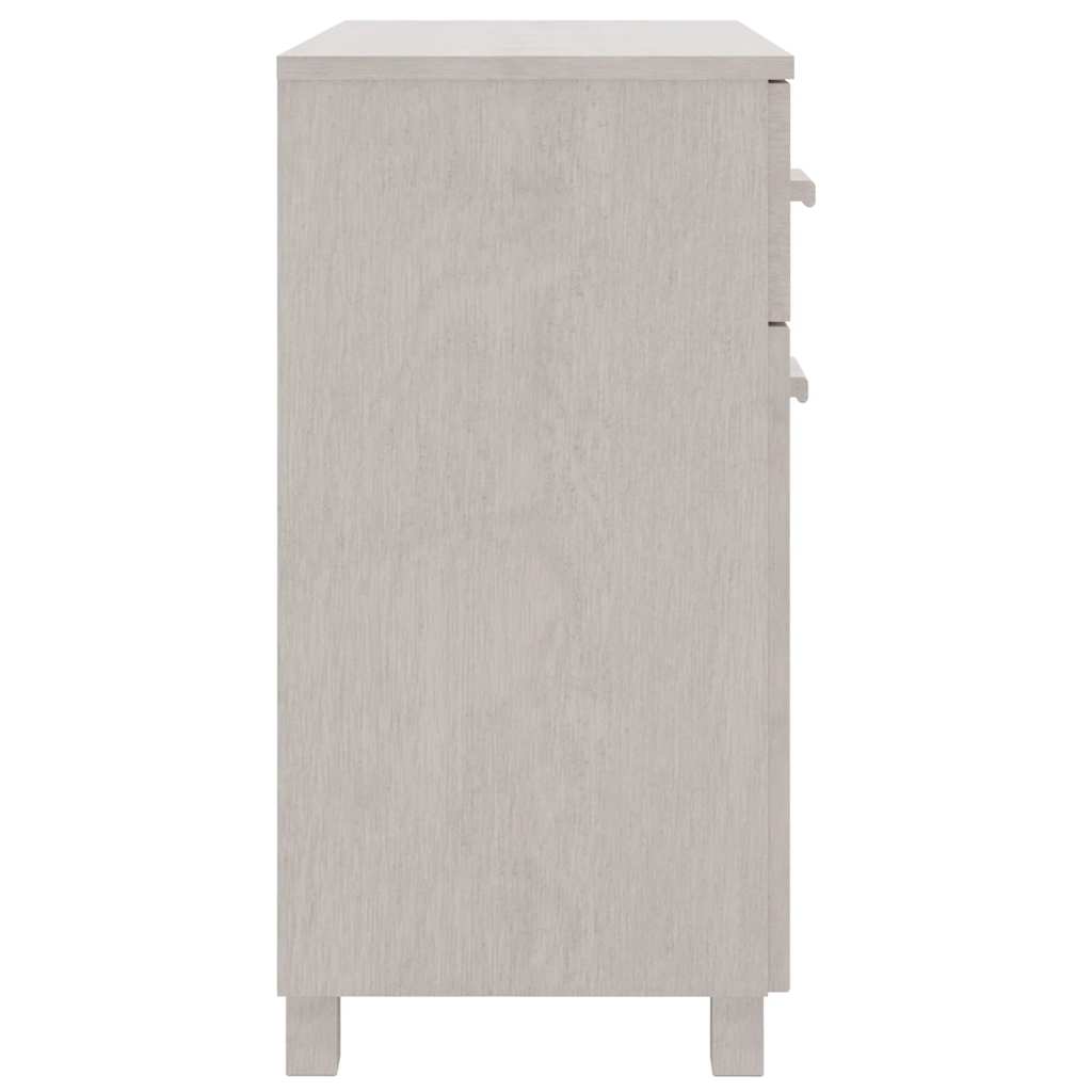 Sideboard HAMAR White 31.1"x15.7"x31.5" Solid Wood Pine