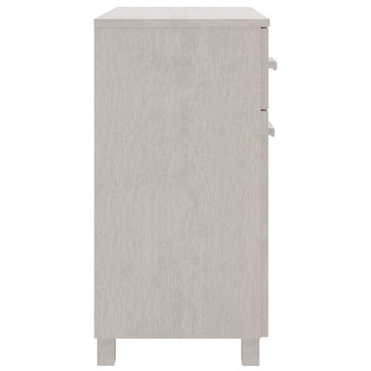 Sideboard HAMAR White 31.1"x15.7"x31.5" Solid Wood Pine