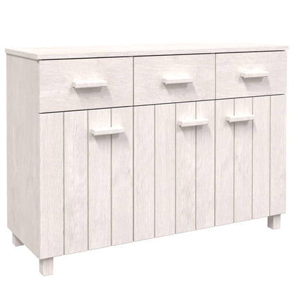 Sideboard HAMAR White 44.5"x15.7"x31.5" Solid Wood Pine
