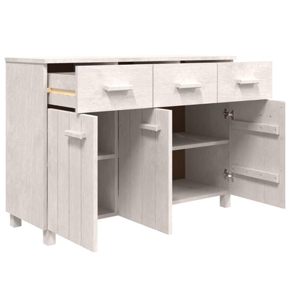 Sideboard HAMAR White 44.5"x15.7"x31.5" Solid Wood Pine