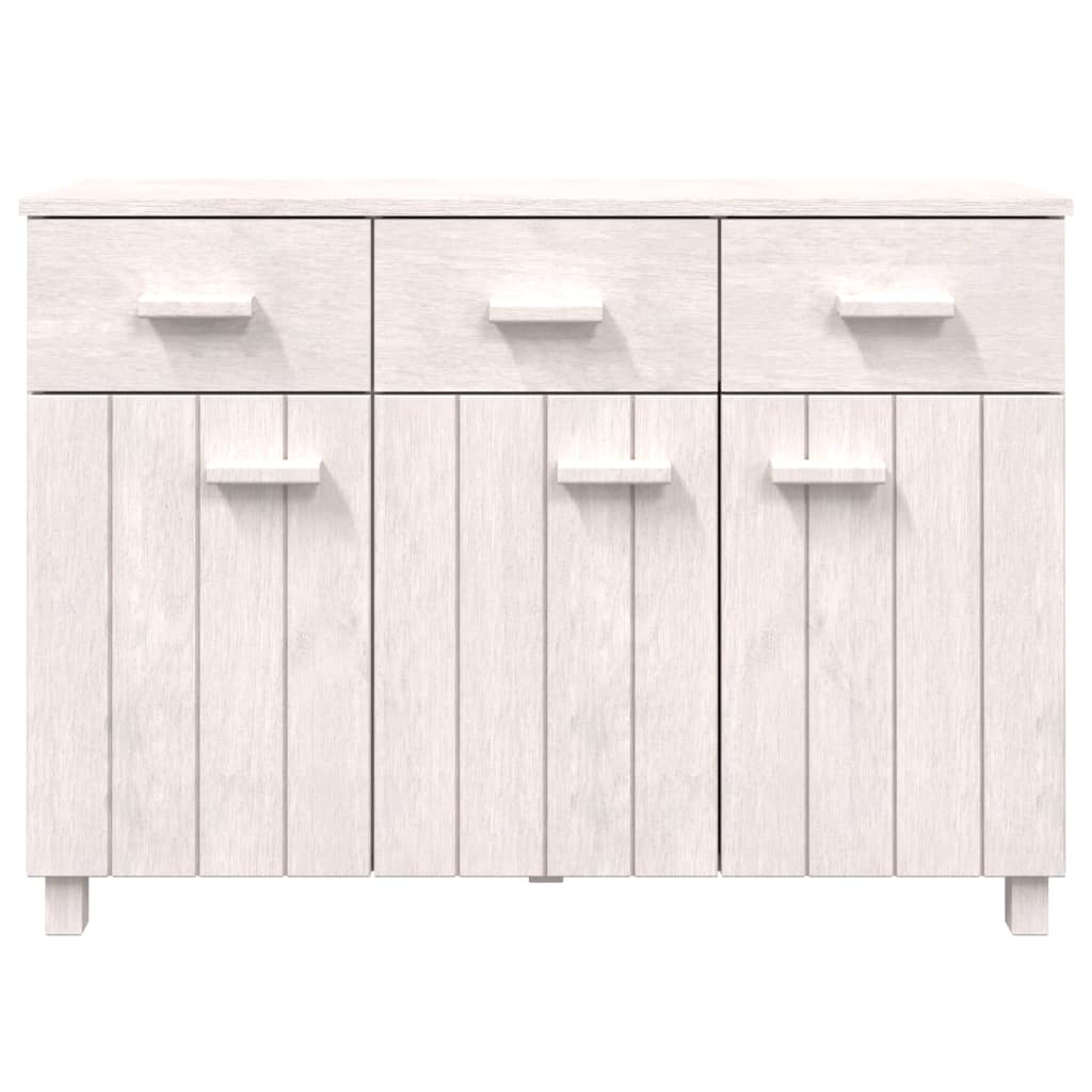 Sideboard HAMAR White 44.5"x15.7"x31.5" Solid Wood Pine