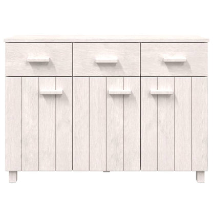 Sideboard HAMAR White 44.5"x15.7"x31.5" Solid Wood Pine