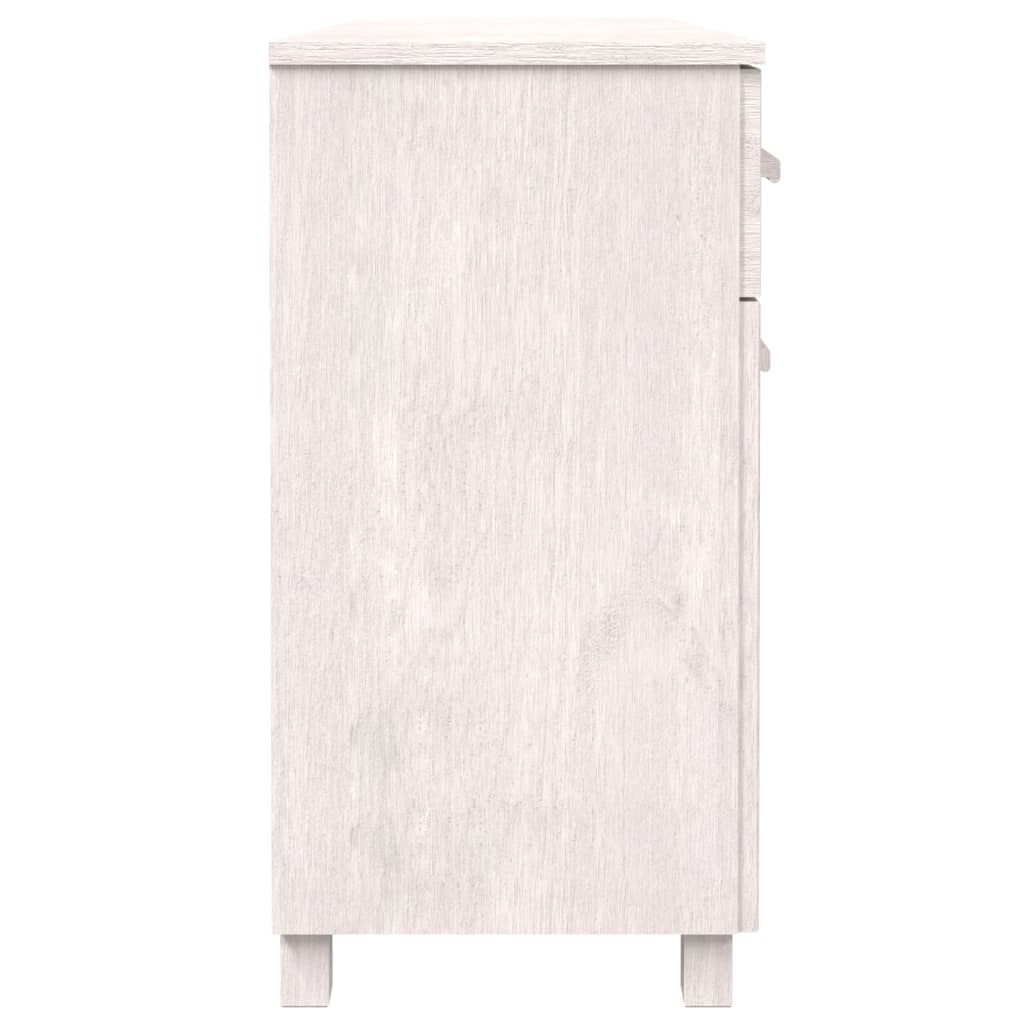 Sideboard HAMAR White 44.5"x15.7"x31.5" Solid Wood Pine