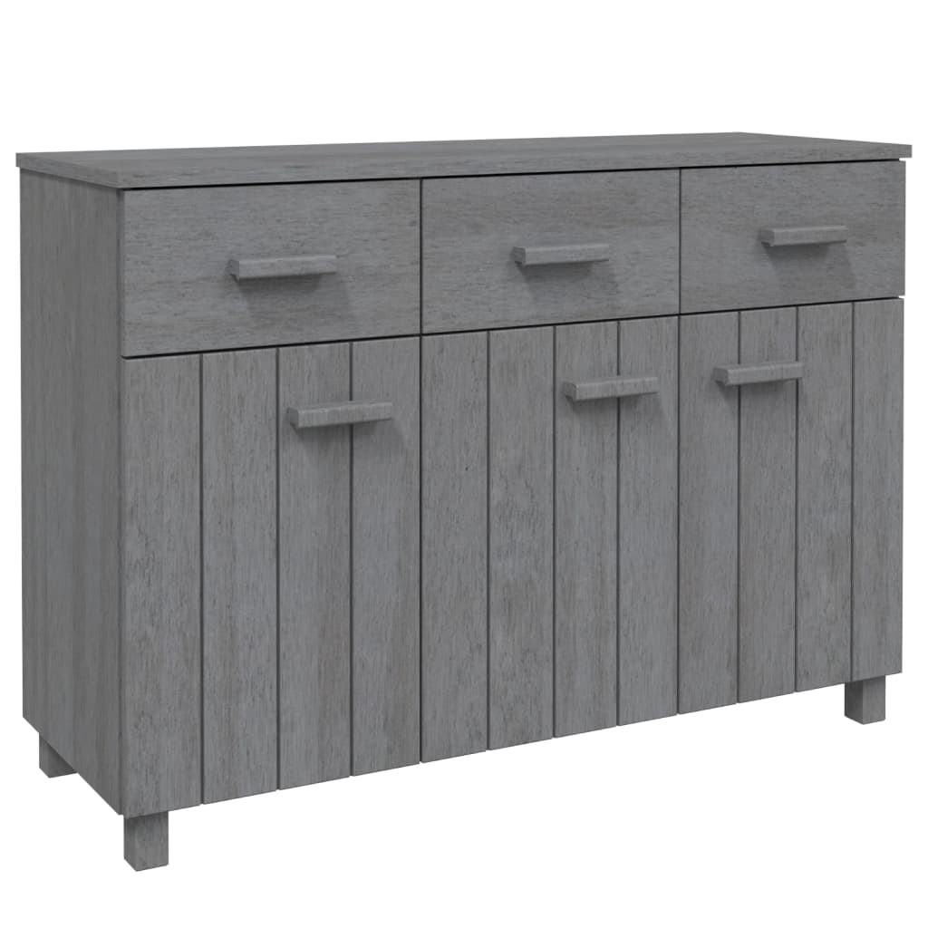 Sideboard HAMAR Dark Gray 44.5"x15.7"x31.5" Solid Wood Pine