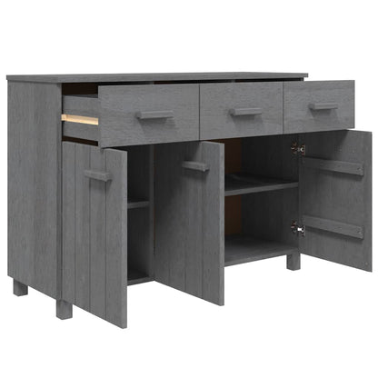 Sideboard HAMAR Dark Gray 44.5"x15.7"x31.5" Solid Wood Pine