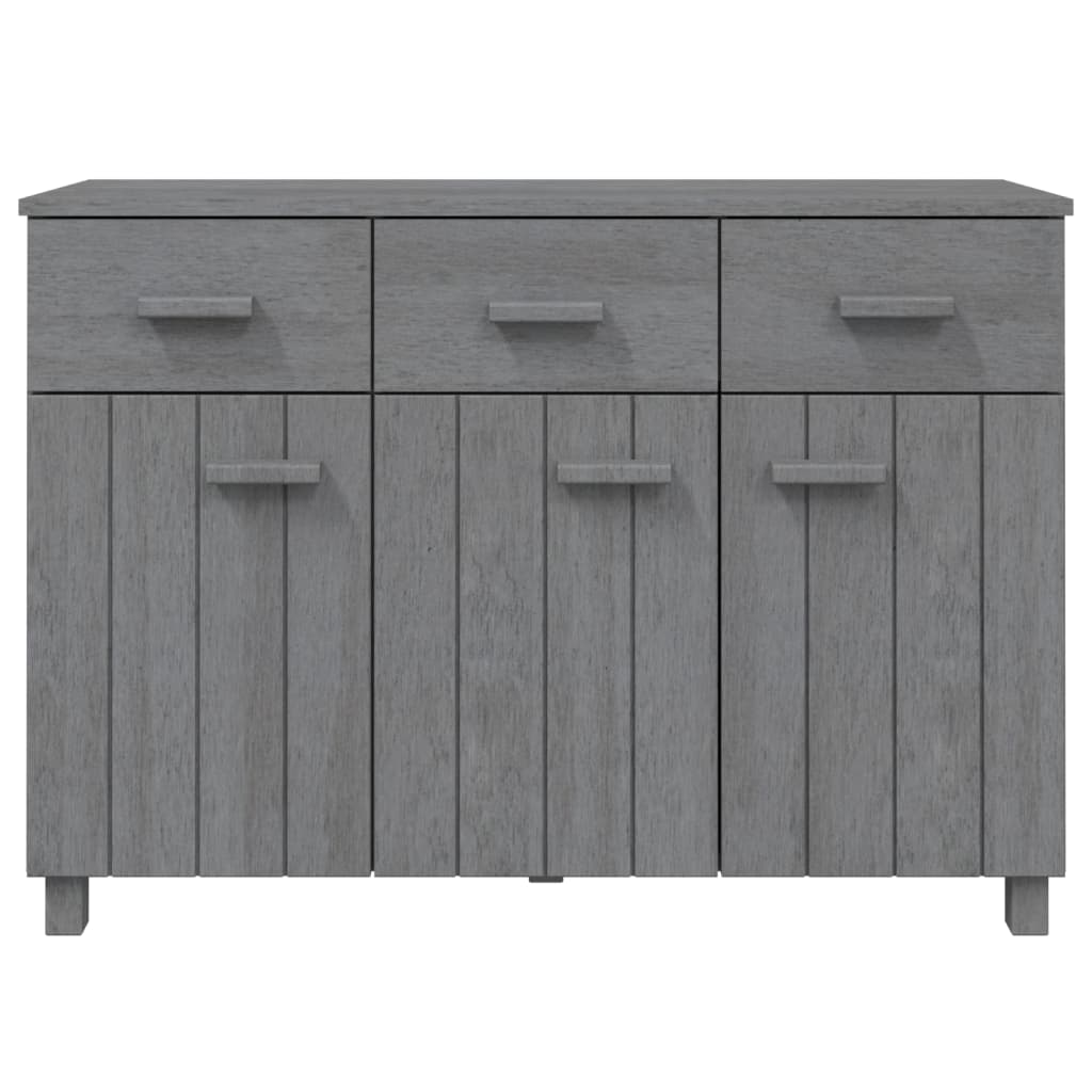 Sideboard HAMAR Dark Gray 44.5"x15.7"x31.5" Solid Wood Pine