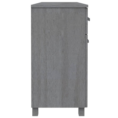Sideboard HAMAR Dark Gray 44.5"x15.7"x31.5" Solid Wood Pine