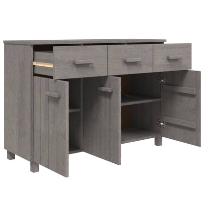 vidaXL Sideboard Light Grey Solid Pine Wood Medium Sideboard