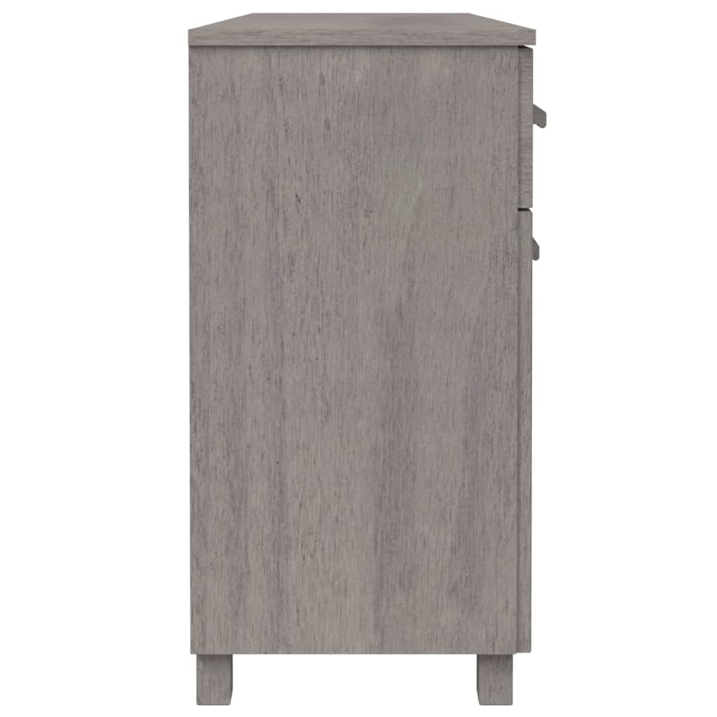vidaXL Sideboard Light Grey Solid Pine Wood Medium Sideboard