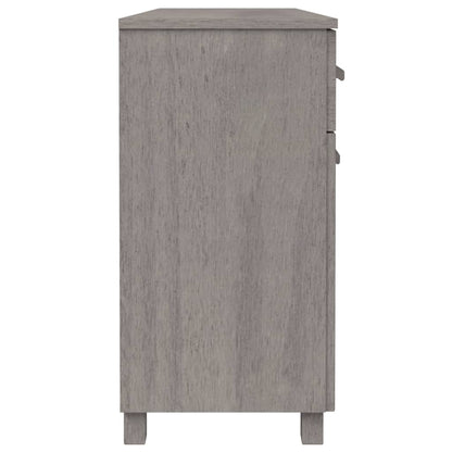 vidaXL Sideboard Light Grey Solid Pine Wood Medium Sideboard