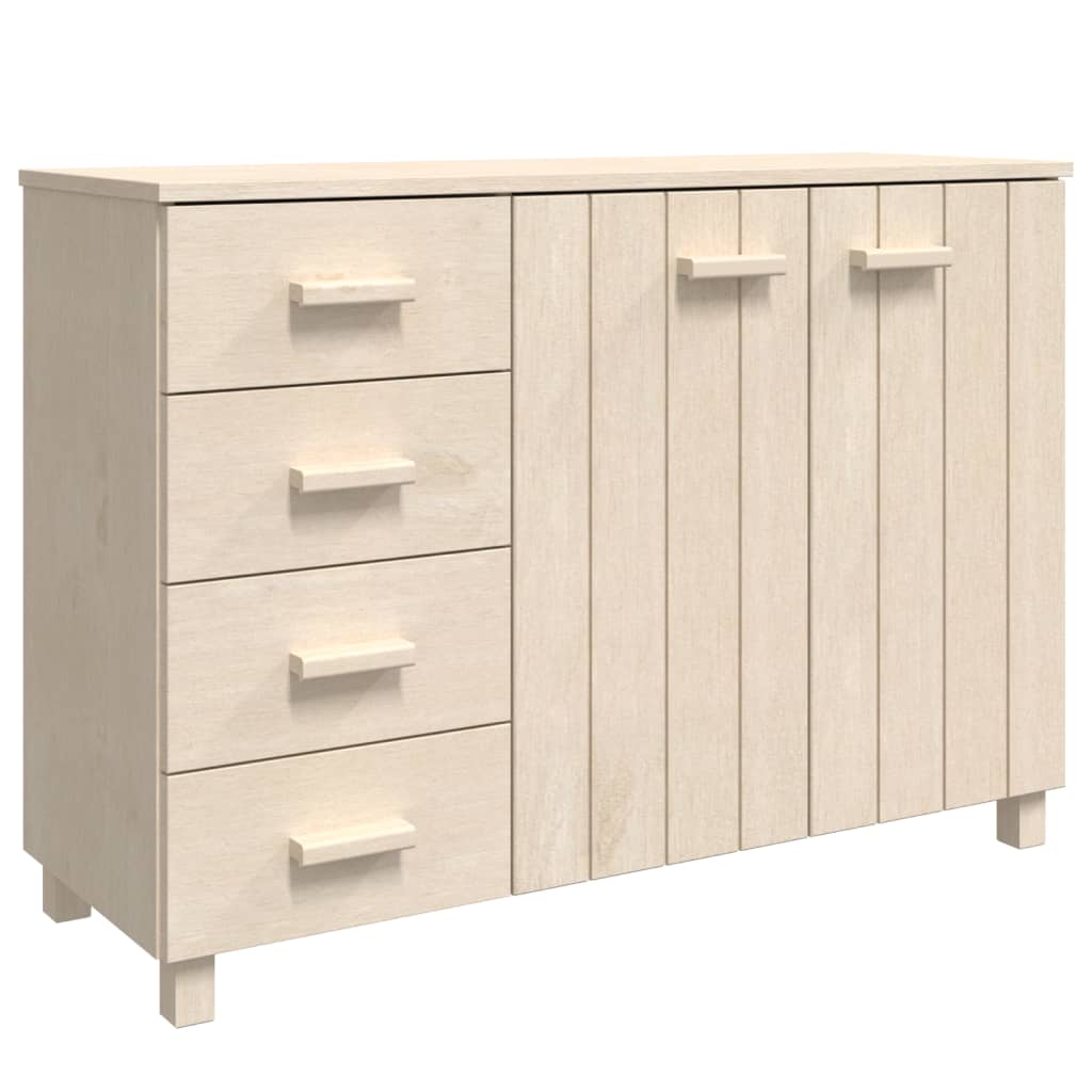 Sideboard HAMAR Honey Brown 44.5"x15.7"x31.5" Solid Wood Pine
