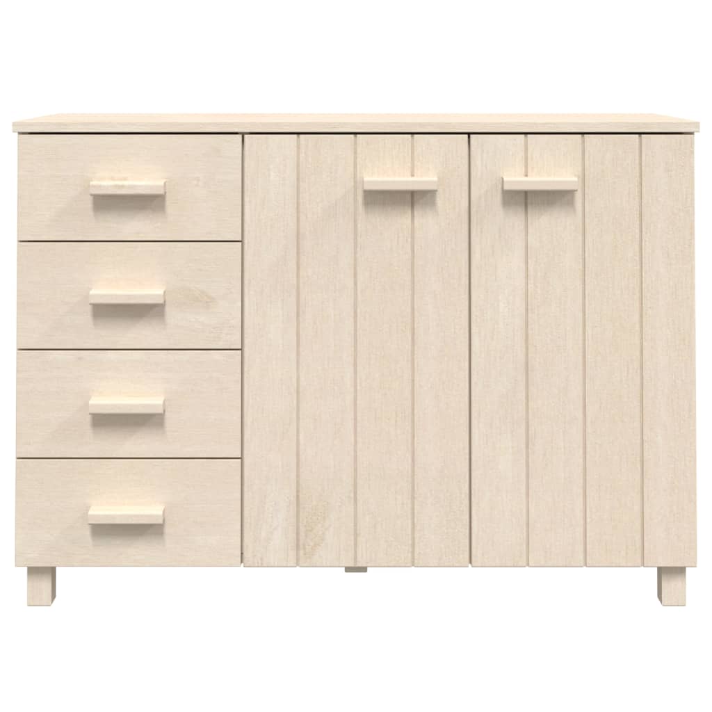 Sideboard HAMAR Honey Brown 44.5"x15.7"x31.5" Solid Wood Pine