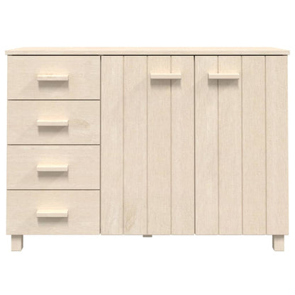 Sideboard HAMAR Honey Brown 44.5"x15.7"x31.5" Solid Wood Pine
