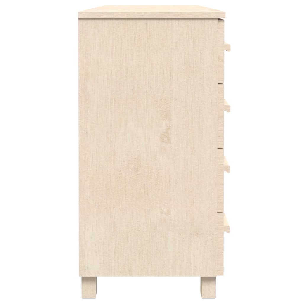Sideboard HAMAR Honey Brown 44.5"x15.7"x31.5" Solid Wood Pine