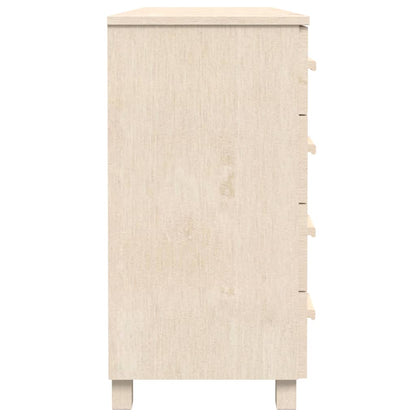 Sideboard HAMAR Honey Brown 44.5"x15.7"x31.5" Solid Wood Pine