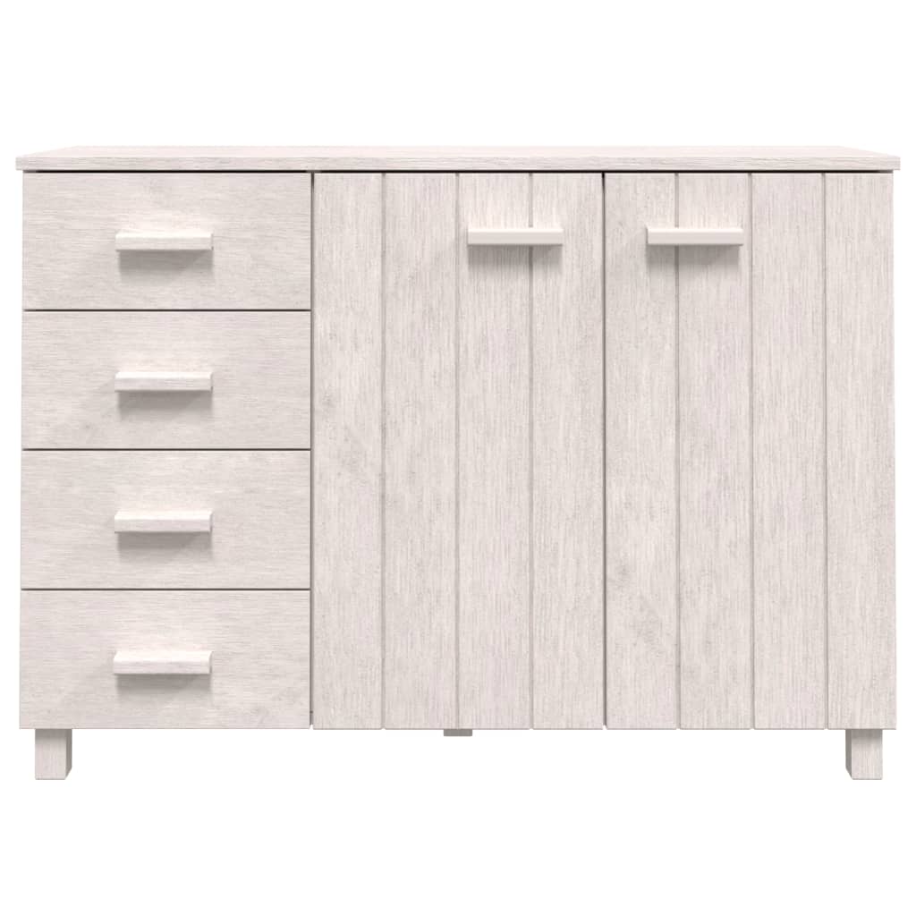 Sideboard HAMAR White 44.5"x15.7"x31.5" Solid Wood Pine