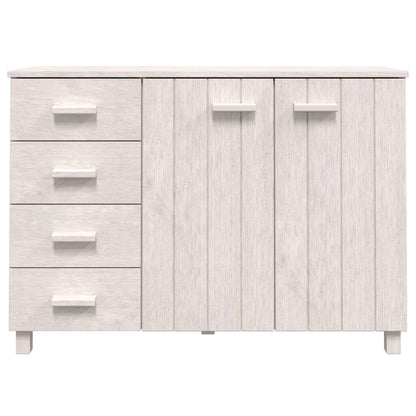 Sideboard HAMAR White 44.5"x15.7"x31.5" Solid Wood Pine
