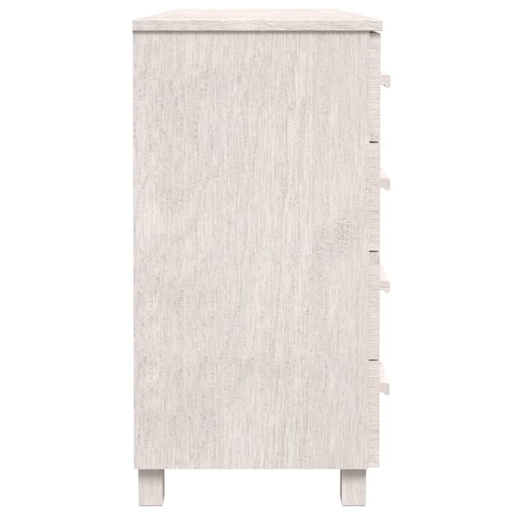 Sideboard HAMAR White 44.5"x15.7"x31.5" Solid Wood Pine