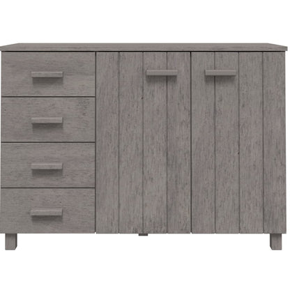 Sideboard HAMAR Light Gray 44.5"x15.7"x31.5" Solid Wood Pine