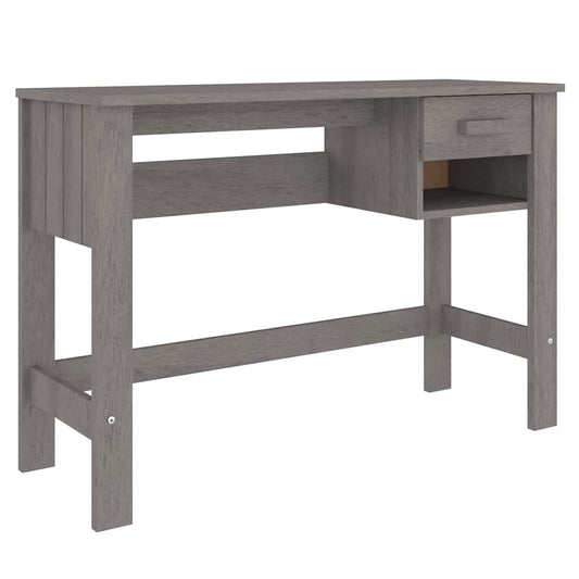 Desk | Light Grey | Solid Pinewood | Medium | Desk | Rectangular