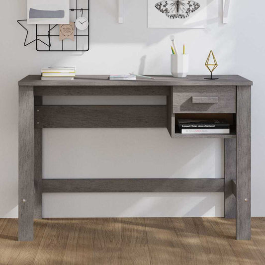 Desk | Light Grey | Solid Pinewood | Medium | Desk | Rectangular