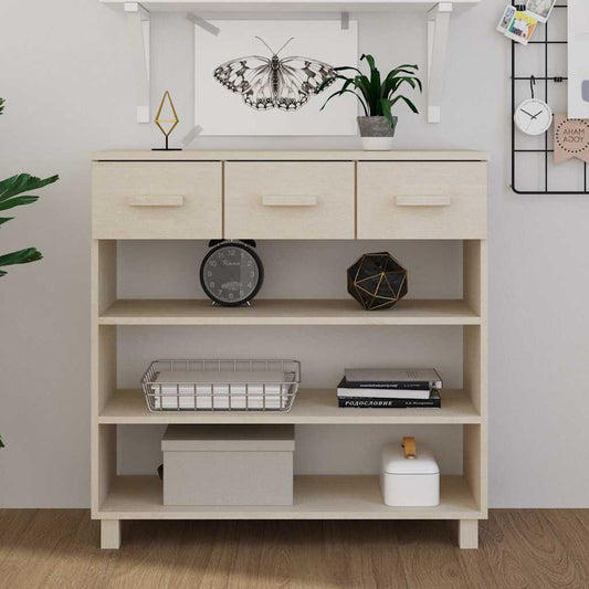 Console Table | Honey brown | Solid pine wood, MDF | Medium