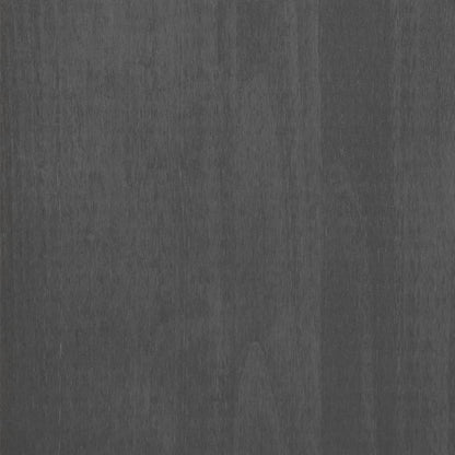 Wardrobe HAMAR Dark Gray 39"x17.7"x53.9" Solid Wood Pine