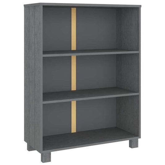 Book Cabinet | Dark grey | Solid pinewood, MDF | Medium | Book Cabinet