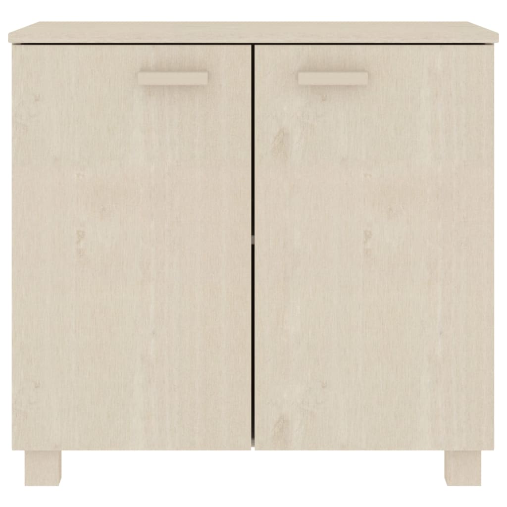 vidaXL Sideboard Honey Brown Solid Pine Wood, MDF Medium Sideboard