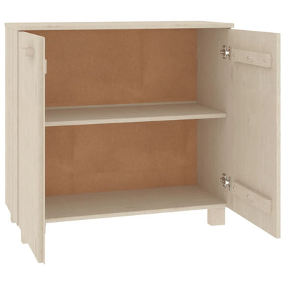 vidaXL Sideboard Honey Brown Solid Pine Wood, MDF Medium Sideboard