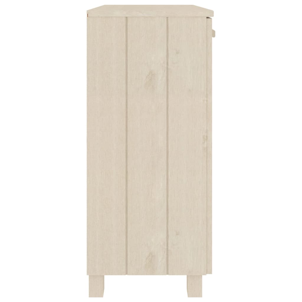 vidaXL Sideboard Honey Brown Solid Pine Wood, MDF Medium Sideboard