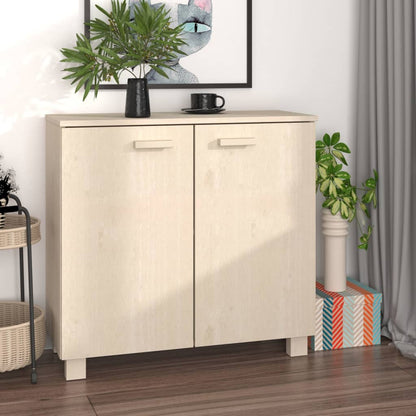 vidaXL Sideboard Honey Brown Solid Pine Wood, MDF Medium Sideboard