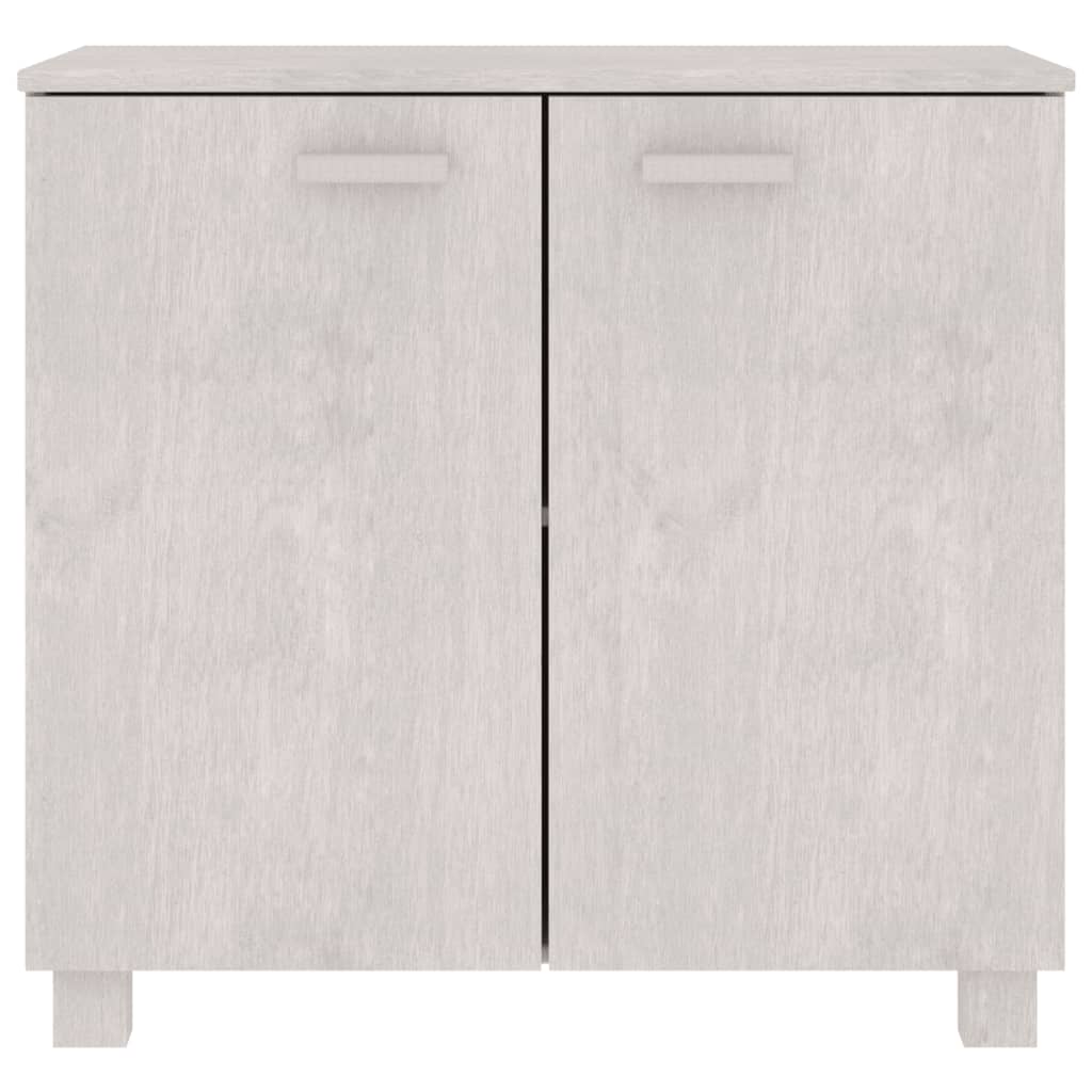 Sideboard HAMAR White 33.5"x13.8"x31.5" Solid Wood Pine