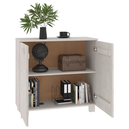 Sideboard HAMAR White 33.5"x13.8"x31.5" Solid Wood Pine