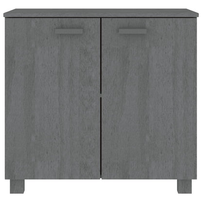 Sideboard HAMAR Dark Gray 33.5"x13.8"x31.5" Solid Wood Pine