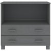 Sideboard HAMAR Dark Grey 85x35x80 cm Solid Wood Pine